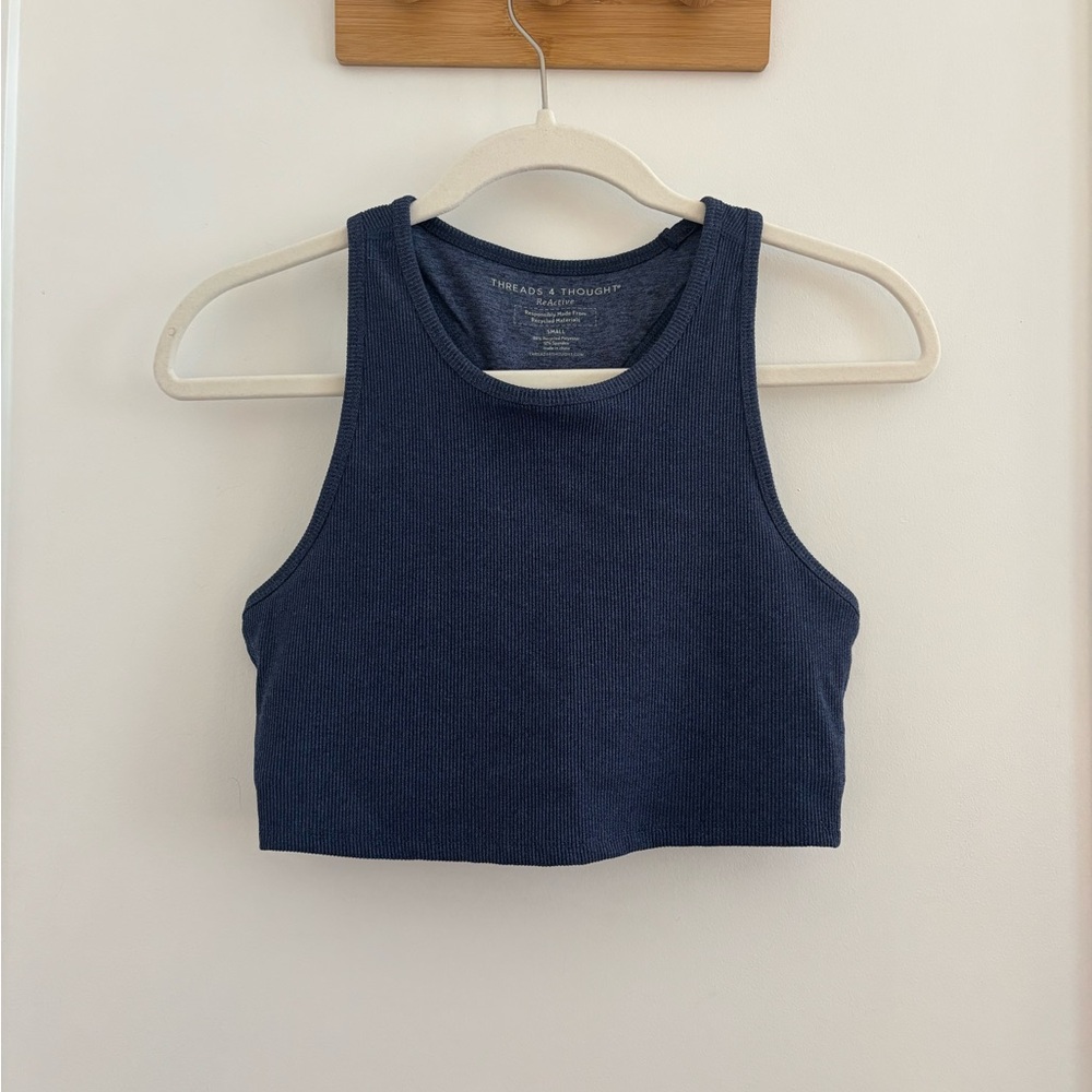 Ribbed Performance Tank w/ Built in Sports Bra